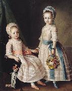 unknow artist Portrait of Two Sisters Spain oil painting artist
